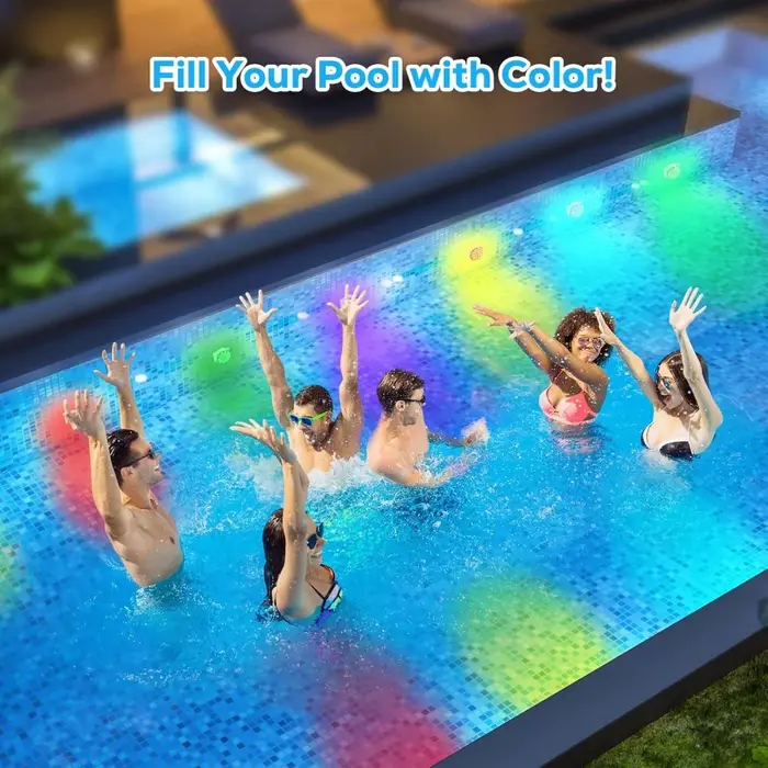 Lumières de piscine rechargeables IP68