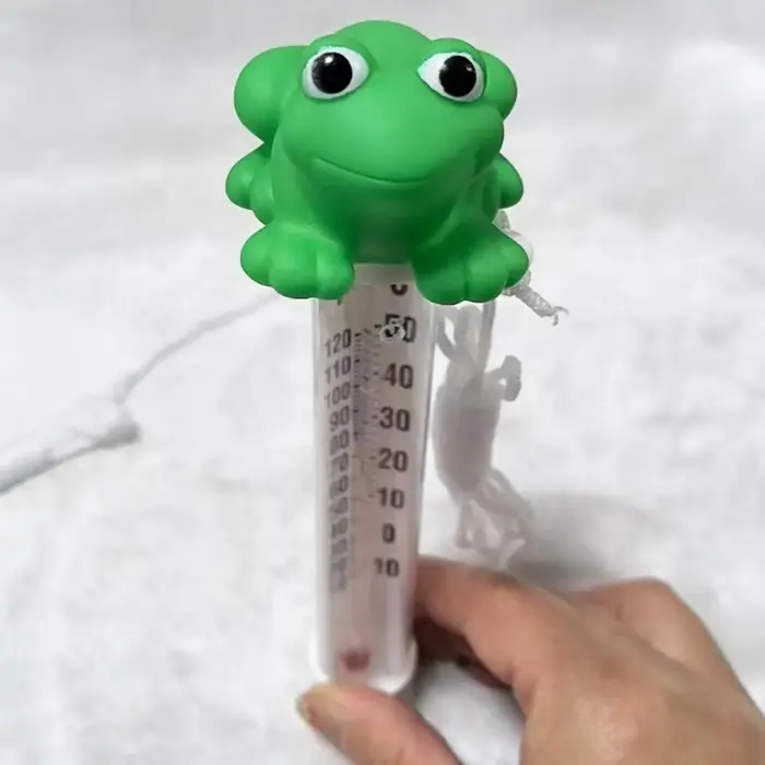 Thermomètre de piscine en forme de grenouille flottante