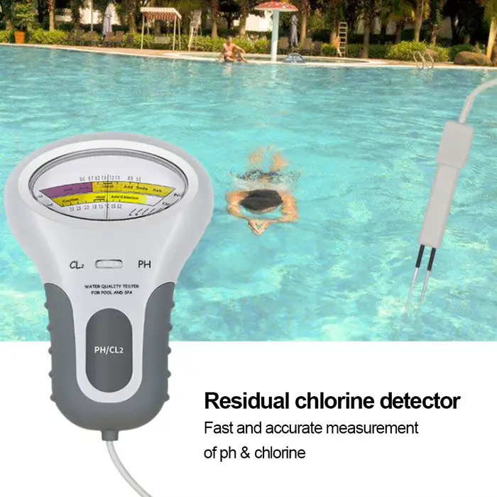 Testeur de chlore et de pH CL2 avec sonde pour piscine et spa