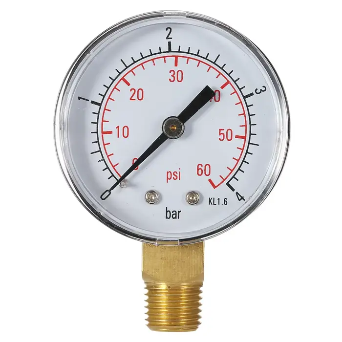 Manomètre de pression hydraulique pour filtre de piscine