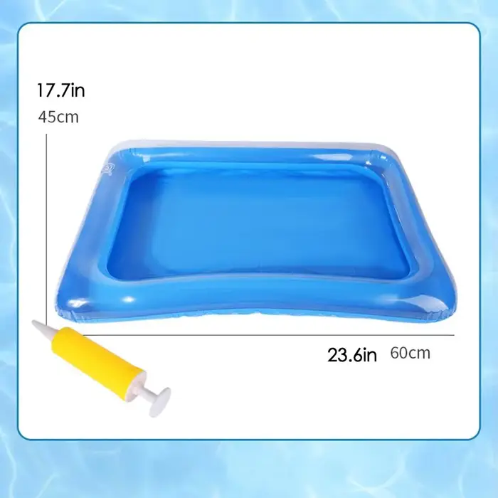 Bassin gonflable pratique pour bain de pieds, idéal pour la piscine et la plage, bassin gonflable po