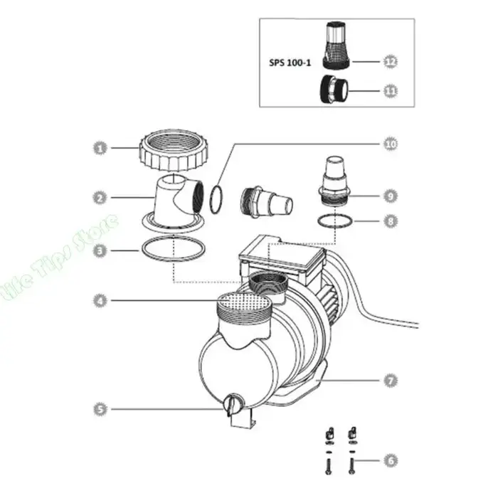 Adaptateur connexion pompe G5AB 32/38mm