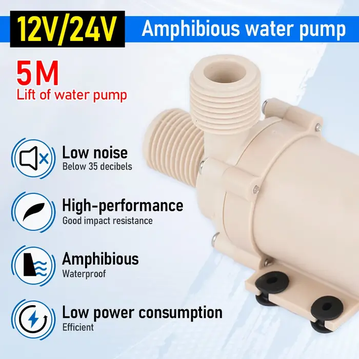 Pompe à eau solaire DC 12V/24V 5M