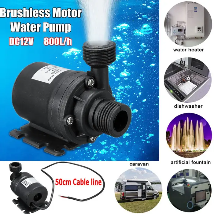 Kit de pompe à eau solaire 800L/h 12V