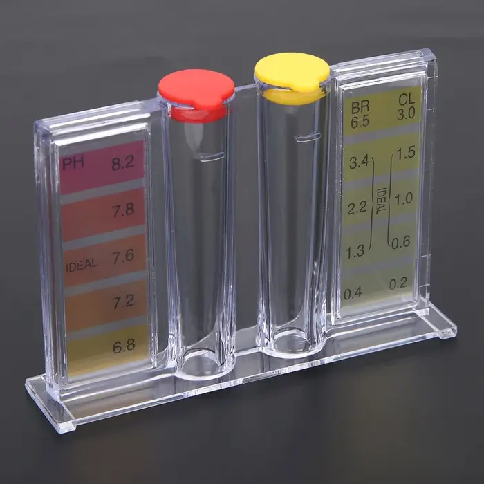 Boîte de test de qualité de l'eau pour piscine