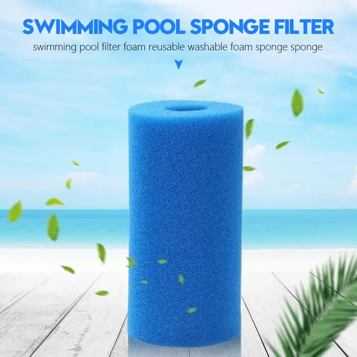 Pour Intex Type I/II/SI/H/A/B lavable piscine filtre éponge réutilisable mousse nettoyant baignoire