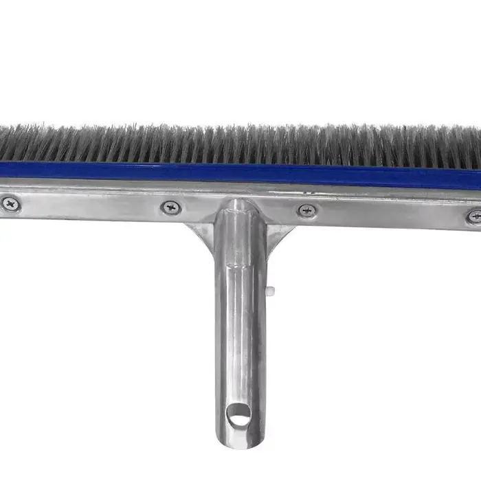 Brosse pour mur et sol de piscine en béton en acier inoxydable de 18 pouces