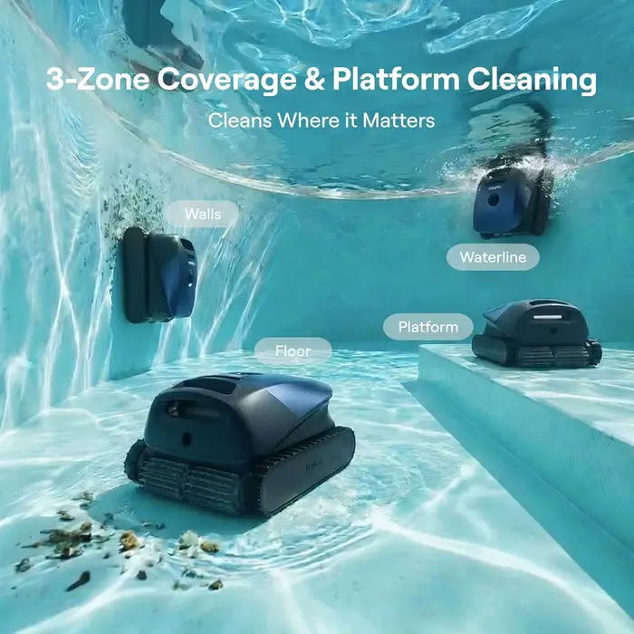 Robot aspirateur de piscine sans fil Beatbot Sora 10