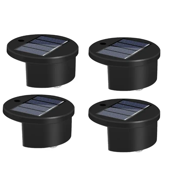 A47U – lot de 4 lumières de bord de piscine à énergie solaire