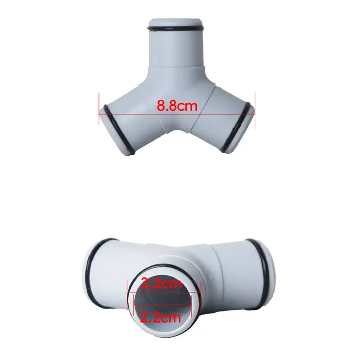 Adaptateur de connecteur de tuyau de piscine en forme de T