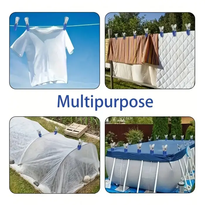 Clips de couverture de piscine durables en acier inoxydable