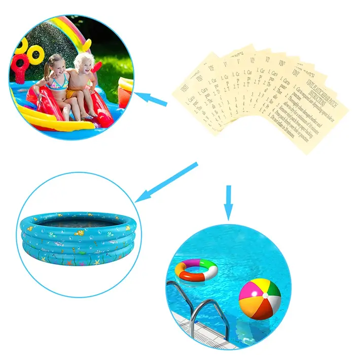Patchs de réparation de piscine auto-adhésifs