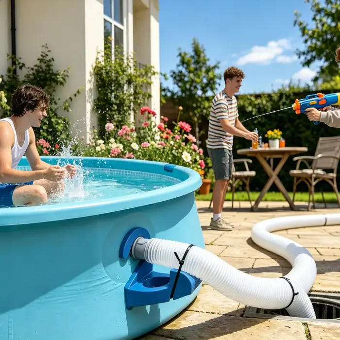 Support de tuyau d'eau de piscine