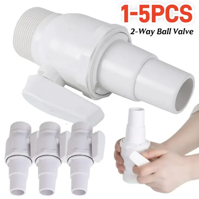 Vanne à boisseau sphérique 2 voies 1-5X pour pompe de piscine