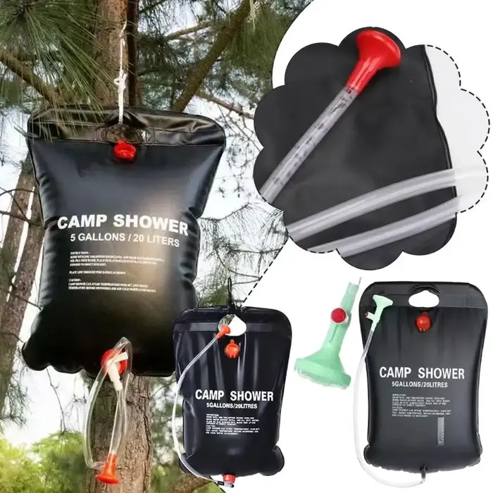 Sac de douche solaire 20L portable pour camping