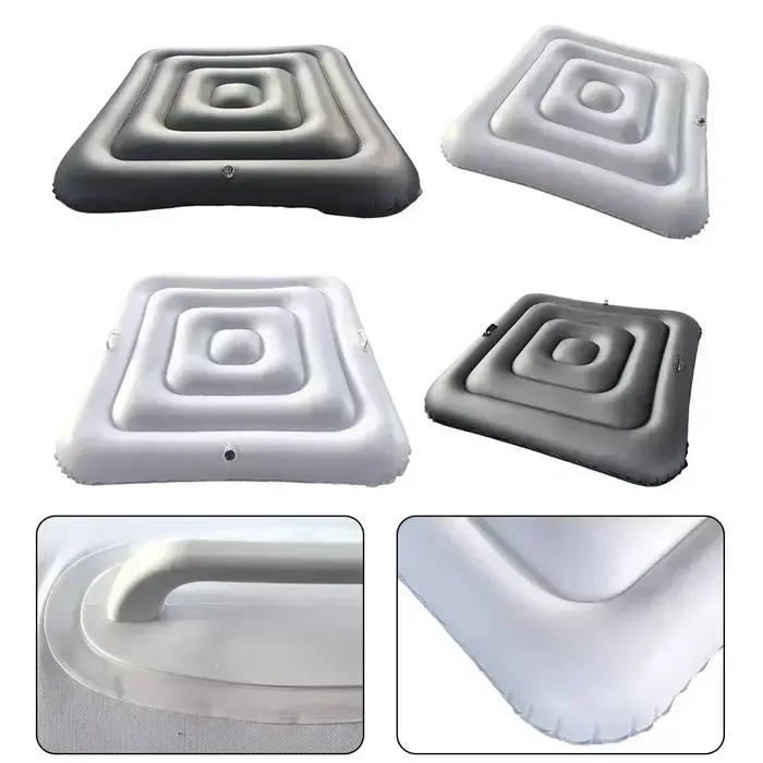 Couverture de piscine gonflable en PVC pour jacuzzi carrés