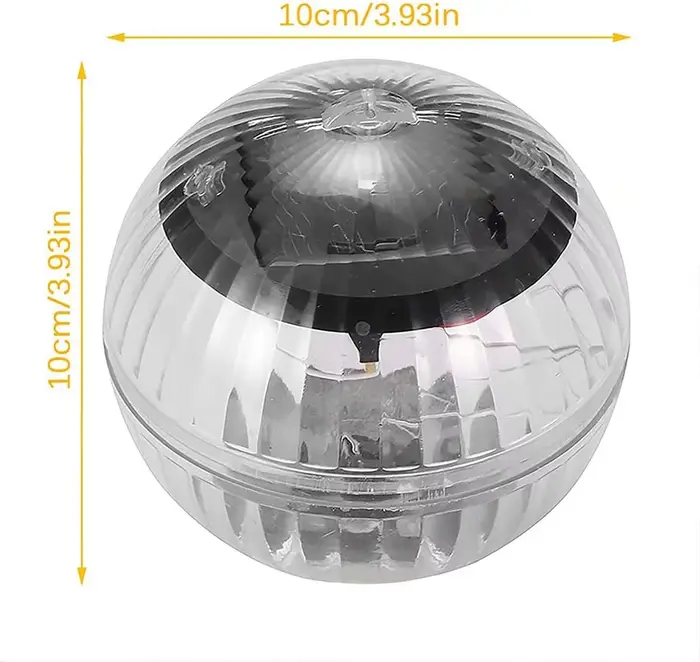 Lumières flottantes solaires piscine LED étanche énergie solaire multicolore/changement chaud lampe à dérive d'eau pour étang de réservoir de poissons