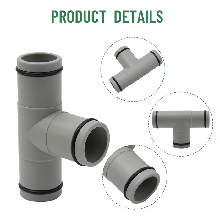 Adaptateur de tuyau de pompe de piscine de 1,25 pouces de diamètre avec joints toriques en caoutchou