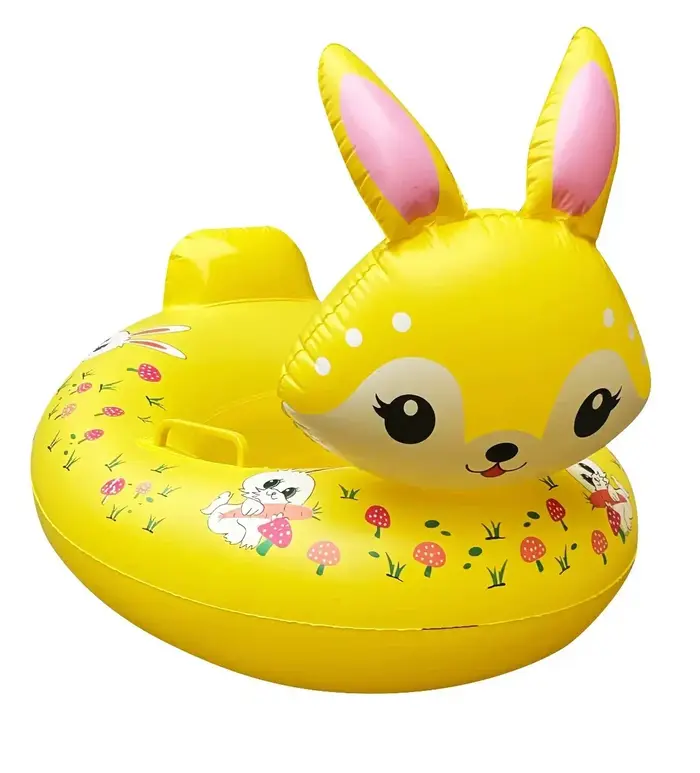 Anneau de natation gonflable d'été en plein air, lapin parfumé, jouet de piscine pour garçon et fill