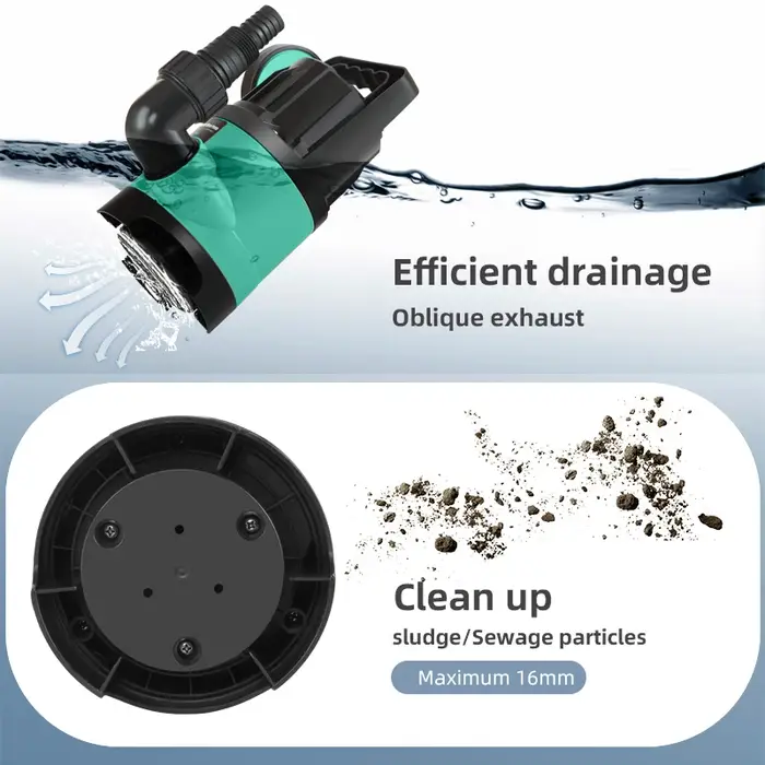 Pompe à eau Submersible 400W 7500L/H utilitaire thermoplastique électrique Portable transfert piscine étang vidange