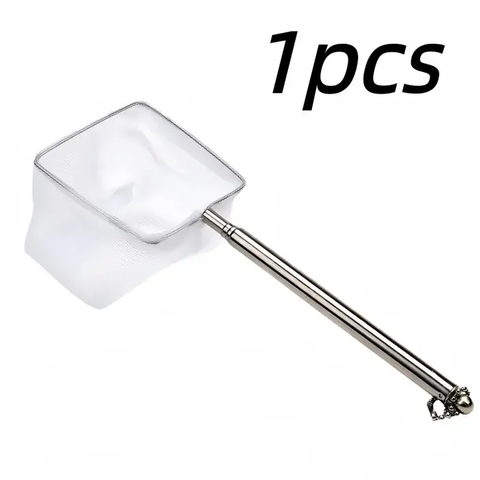 Mini filet de pêche en acier inoxydable à mailles fines, accessoire durable et extensible pour la pê