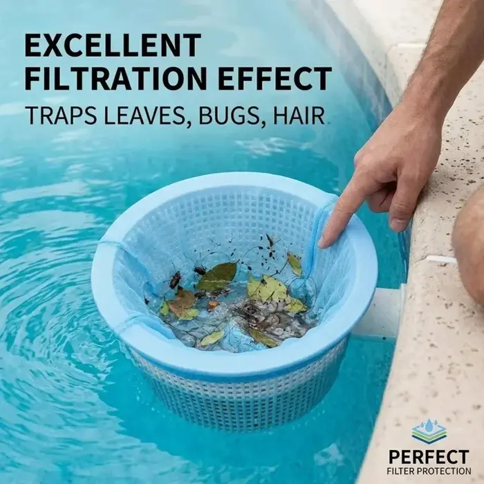 Sac filtrant réutilisable pour piscine