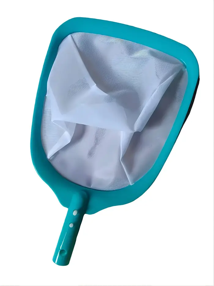 Épuisette bleue pour piscine - Nettoyeur efficace de feuilles et de débris avec poignée ergonomique pour l'entretien des piscines