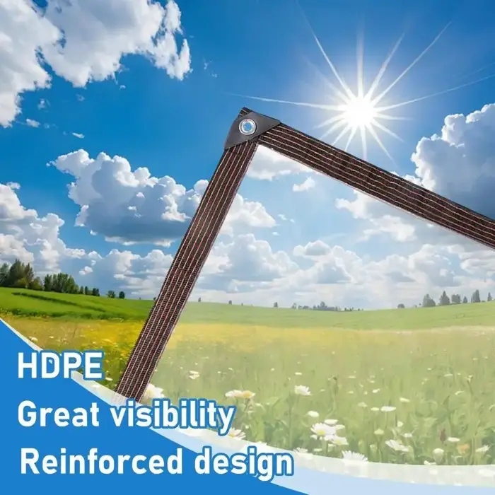 Bâche transparente imperméable avec œillets