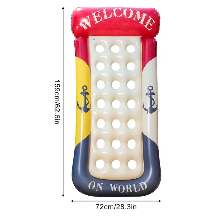1 flotteur de piscine gonflable pour adulte, hamac aquatique, radeau flottant pour fête aquatique