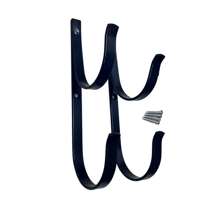 Lot de 2 supports de piscine en aluminium pour perches télescopiques - Rangement