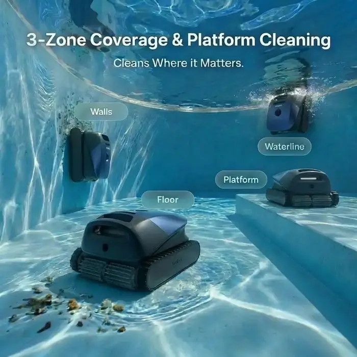 Robot aspirateur de piscine sans fil Beatbot Sora 10