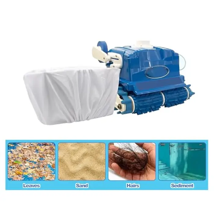 Sac filtrant fin réutilisable blanc pour Aquabot 8111 8101