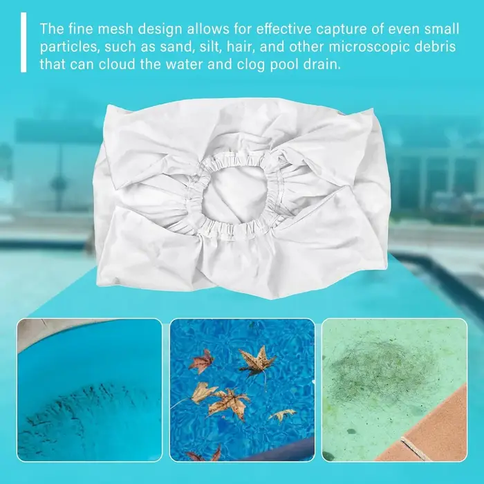 Sac filtrant fin réutilisable blanc pour Aquabot 8111 8101