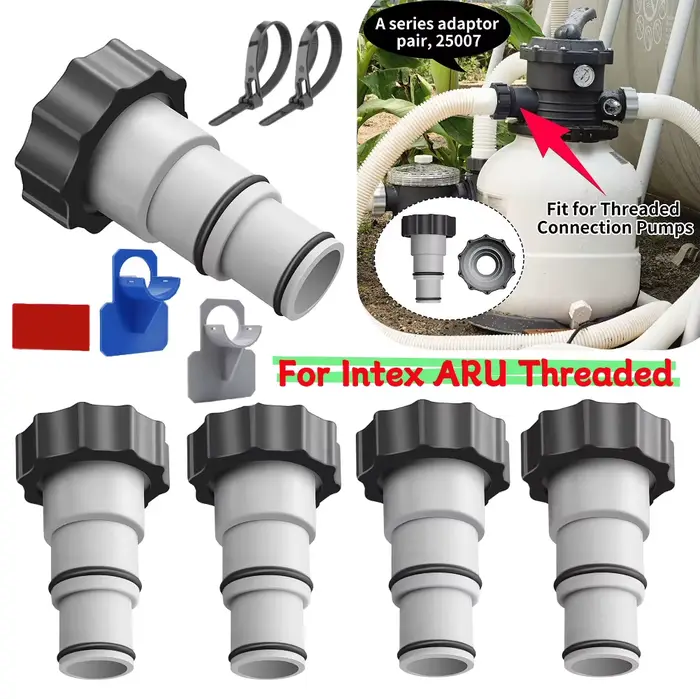 Adaptateur de tuyau de piscine en plastique fileté Intex ARU