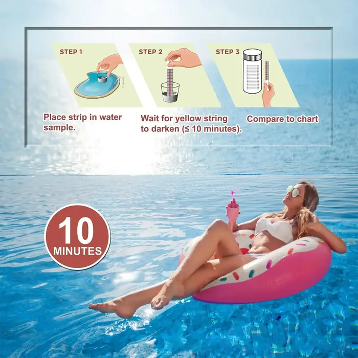 Bandes de test de sel pour piscine