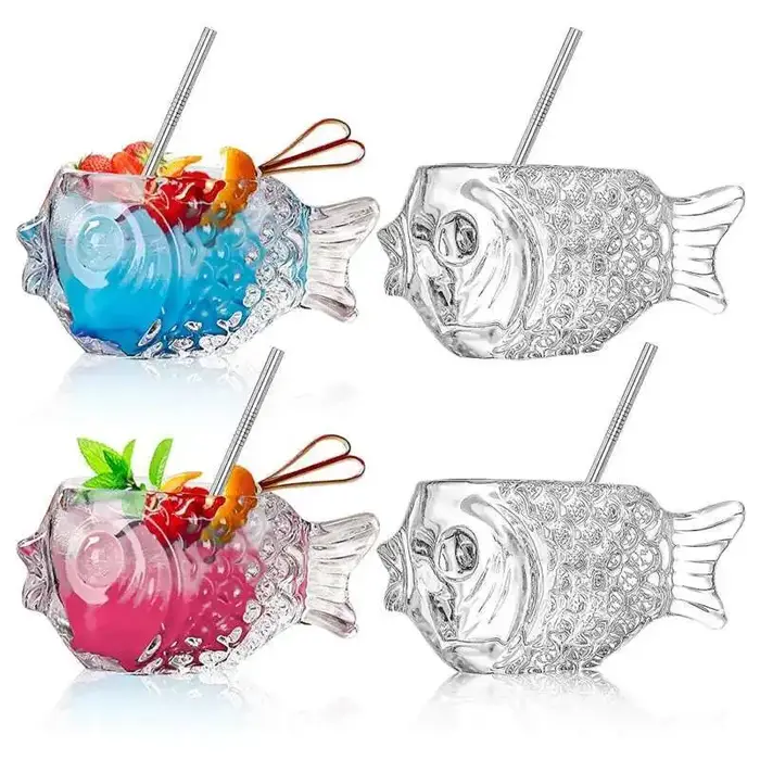 Verre à Cocktail en forme de poisson mignon