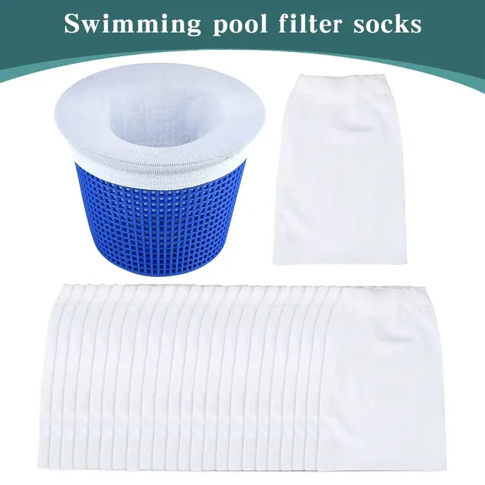 50/30/20/15/10/5 PIÈCES Chaussettes de skimmer de piscine en maille de nylon