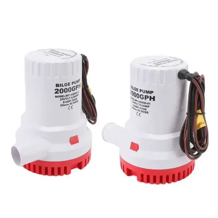Mini pompe de cale de bateau, pompe sanglante, eau de jardin, lavage de voiture, bain, GPH 2000GPH,