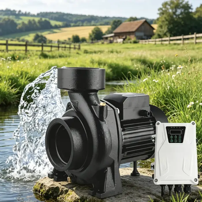 Pompe à eau de surface DC 2 CV pour irrigation, contrôleur solaire, kit de pompes de surpression d'e
