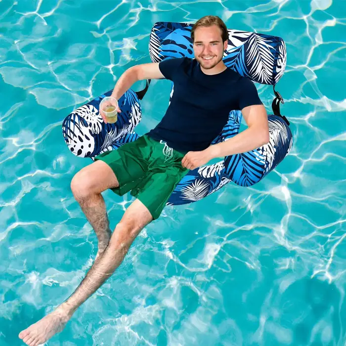 Chaises flottantes gonflables pour piscine adulte, transats de piscine, flotteurs aquatiques pour l'été, les fêtes à la plage, les voyages, les vacances, la natation, la rivière