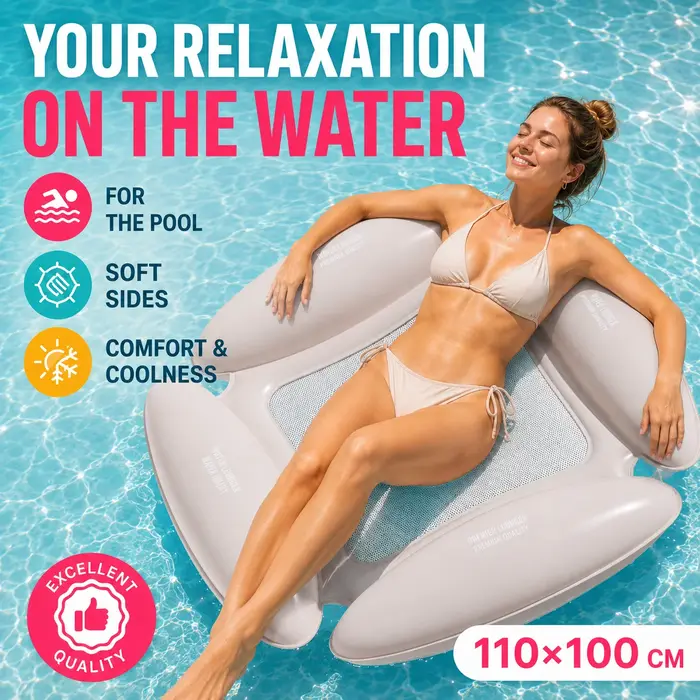 1 flotteur gonflable pour piscine