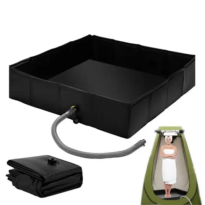 Base de douche de Camping pliante extérieure, Base de boîtier de douche, hauteur accrue, fond d'auve