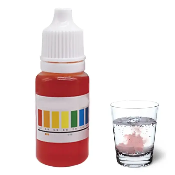 Testeur de PH d'eau 10ml, testeur d'eau PH polyvalent pour piscine d'eau, testeur de PH Compact pour
