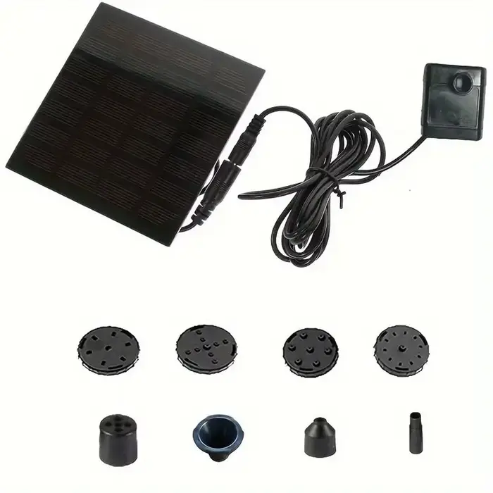 Mini pompe de fontaine solaire, kit de panneau d'alimentation, pompe à eau pour piscine de jardin, f