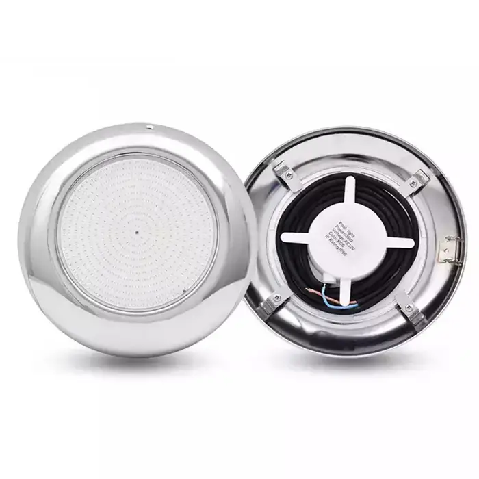Éclairage LED pour piscine en acier inoxydable 2026 Design, rempli de résine, éclairage subaquatique
