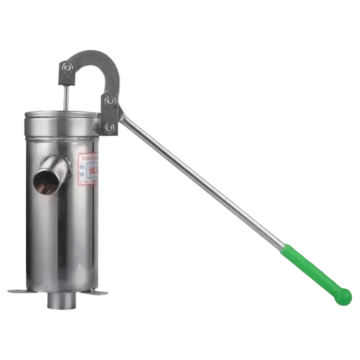 Pompe manuelle en acier inoxydable avec poignée ergonomique, pompe à eau manuelle efficace, pompe à 