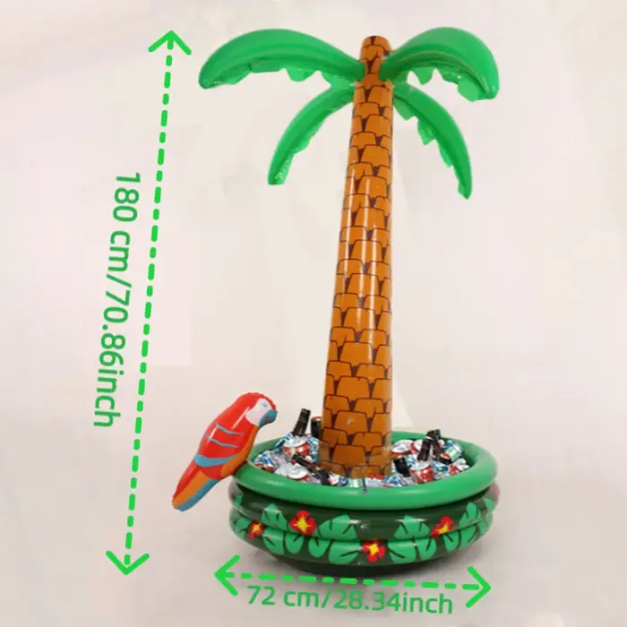 Palmier gonflable avec refroidisseur de perroquet