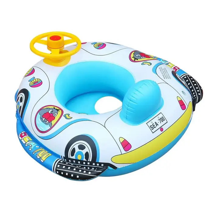Bouée gonflable en forme de volant de voiture ou de bateau, jouet de bain et d'été, accessoire de pi