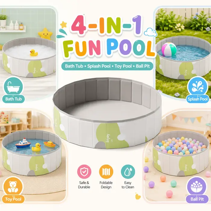 1PC Baignoire pliable, Piscine portable