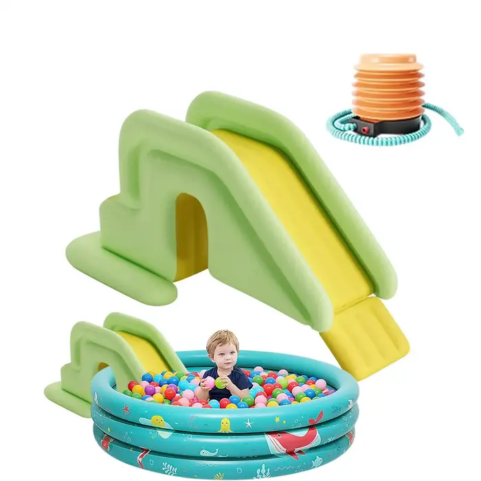Toboggan aquatique gonflable compact 1 pièce